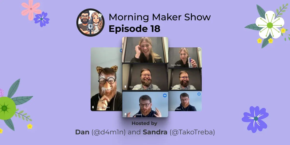 Episode 18 of Morning Maker Show: Launching on Product Hunt during the show with Greg
