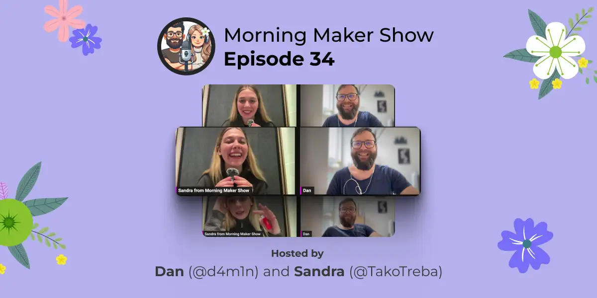 Episode 34 of Morning Maker Show: Easter eggs.
